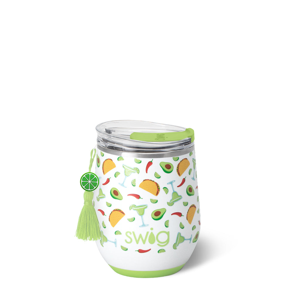 Swig Taco Night Stemless Wine 12oz