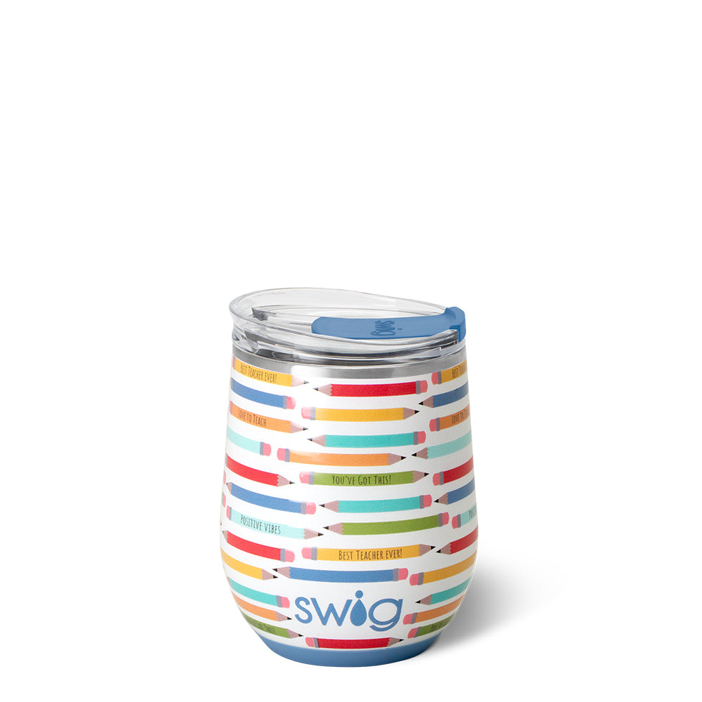 Swig Teacher Life Stemless Wine 12oz