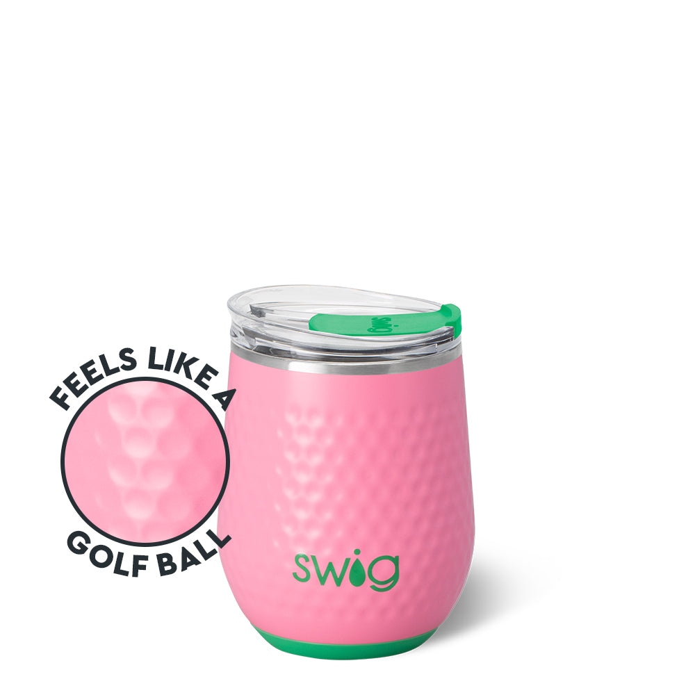 Swig Azalea Golf Ball Stemless Wine 12oz