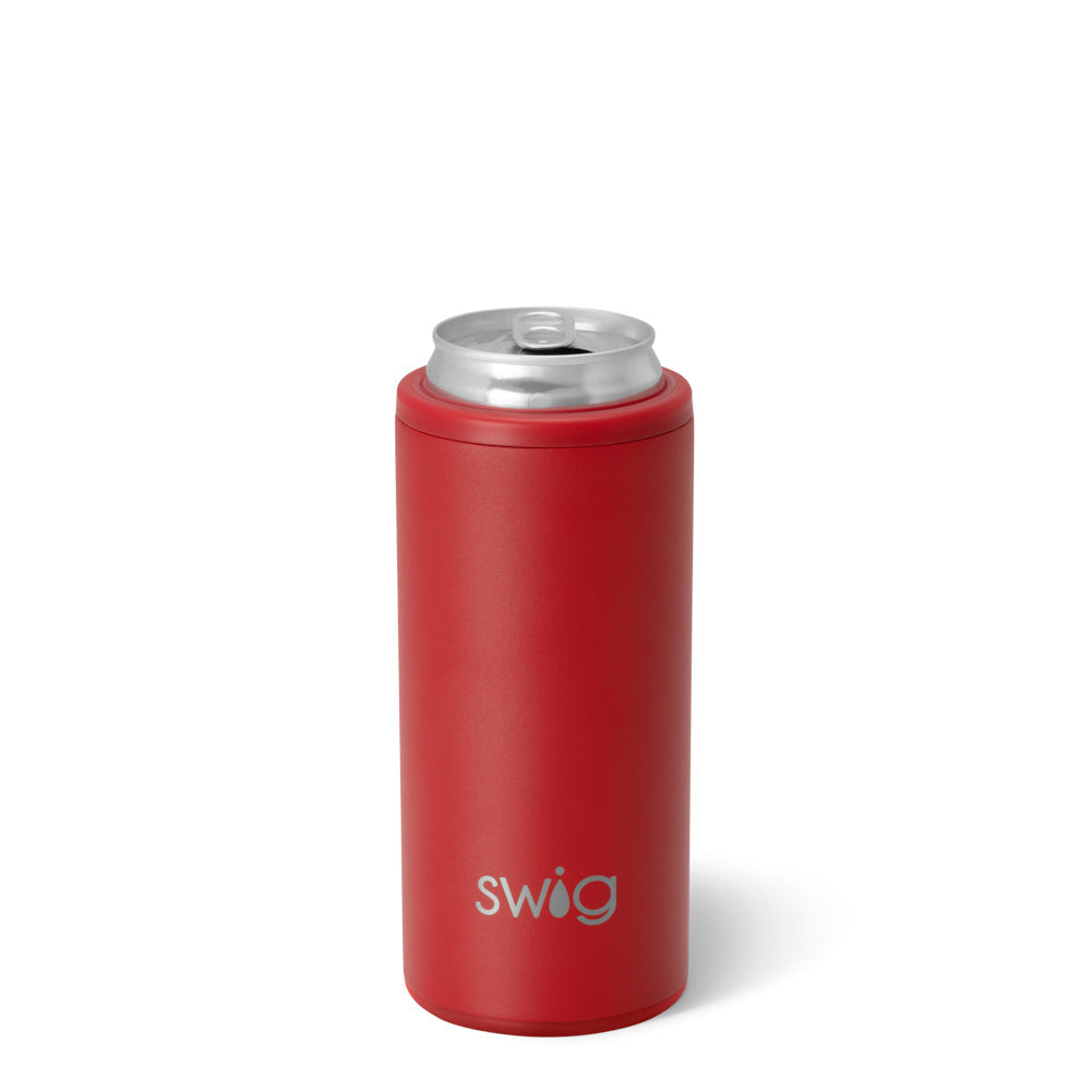 Swig Crimson Skinny Can Cooler 12oz