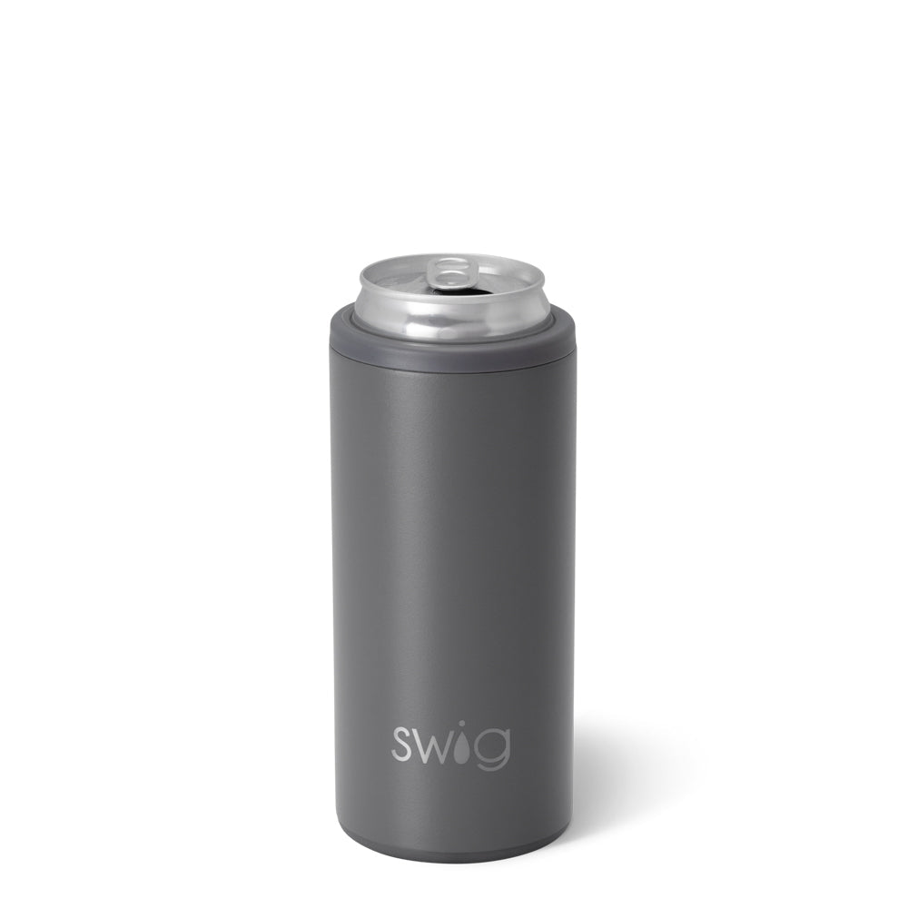 Swig Grey Skinny Can Cooler 12oz