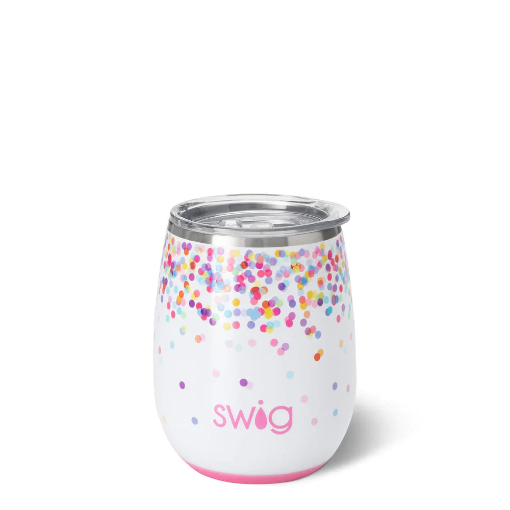Swig Confetti Stemless Wine 14oz