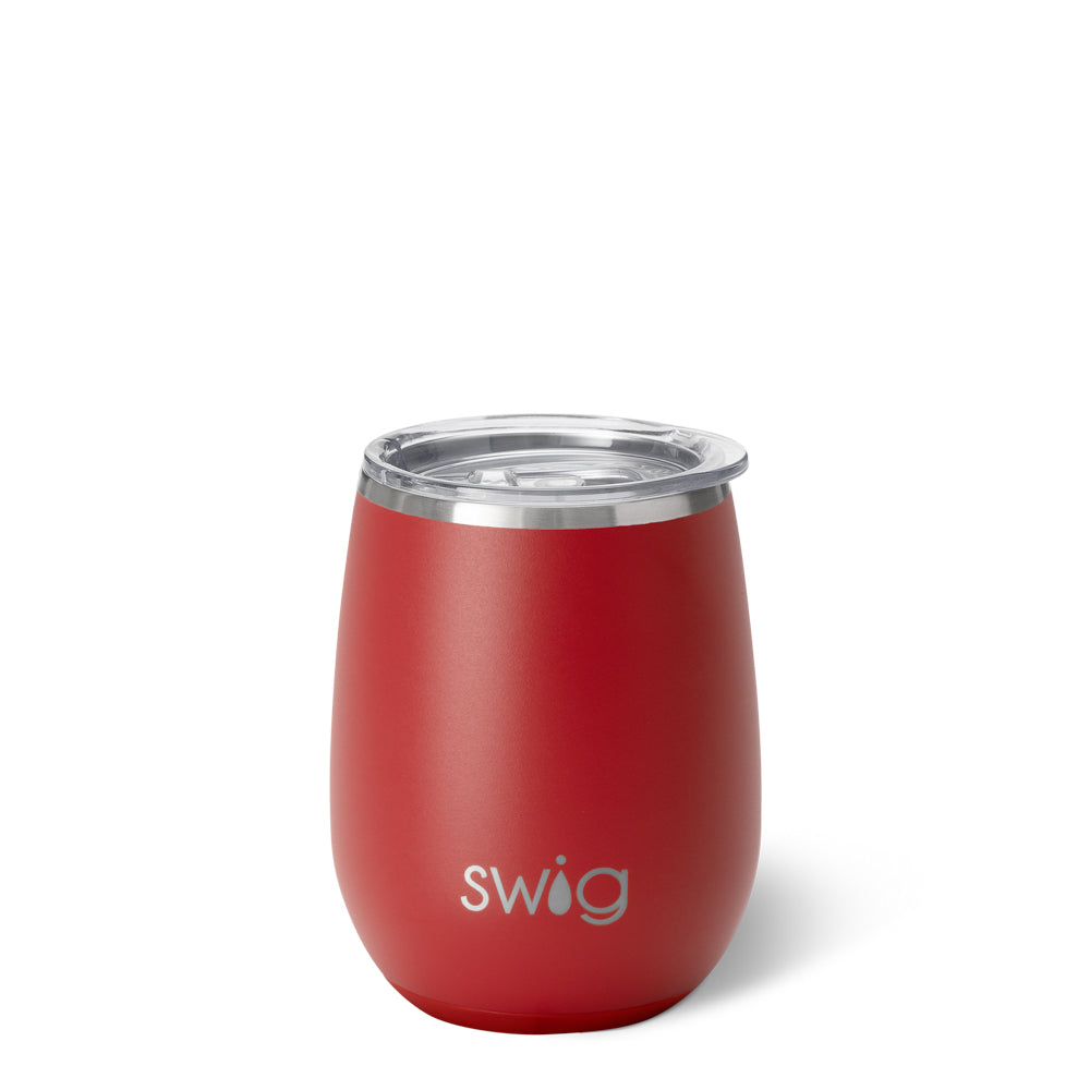 Swig Crimson Stemless Wine 14oz