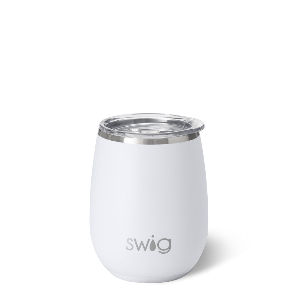 Swig White Stemless Wine 14oz